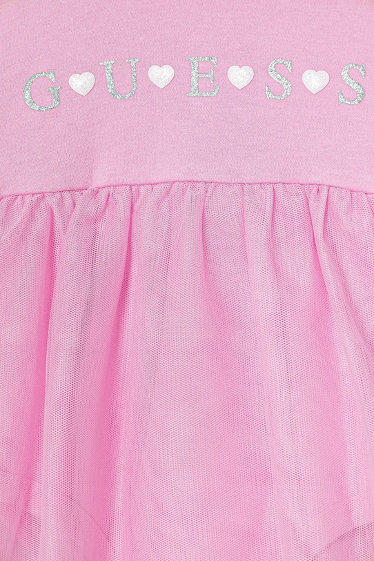 Dziewczynka Guess sukienka bawełniana niemowlęca S6RG02.KA6W4.PPY2 różowy