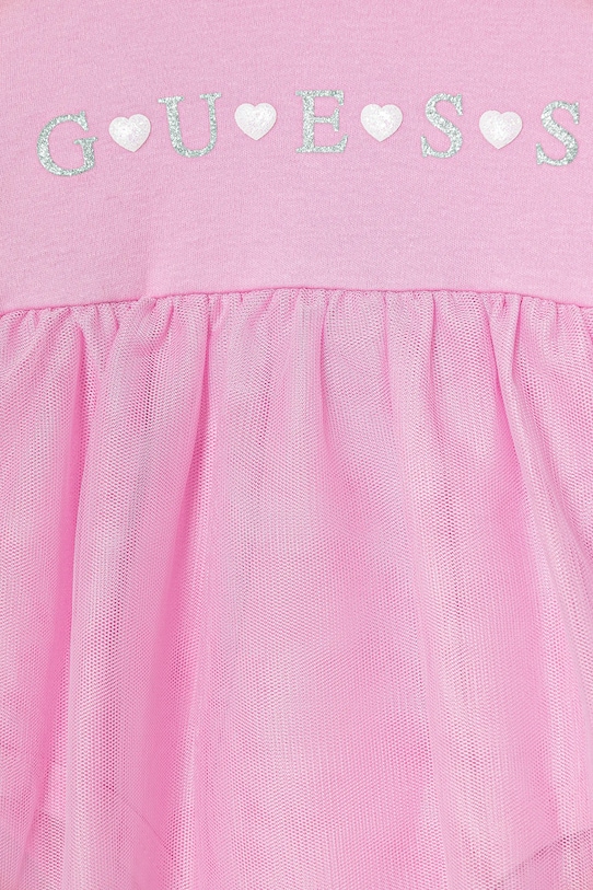 Dziewczynka Guess sukienka bawełniana niemowlęca S6RG02.KA6W4.PPY2 różowy