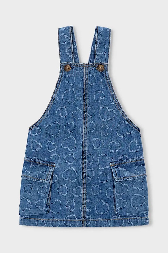Mayoral sukienka jeansowa dziecięca 3910.6H.Mini.PPY2 niebieski SS26