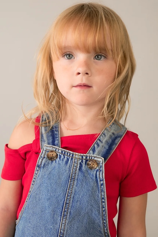 Mayoral sukienka jeansowa dziecięca 3910.6H.Mini.PPY2 niebieski