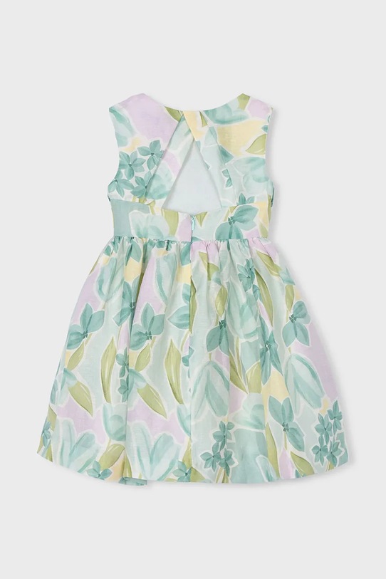 Dievča Dievčenské ľanové šaty Mayoral 3913.6A.Mini.PPY2 tyrkysová