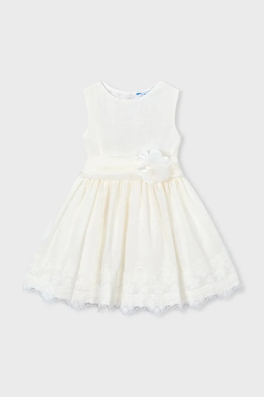 Mayoral sukienka dziecięca 3914.6B.Mini.PPY2 beżowy SS26