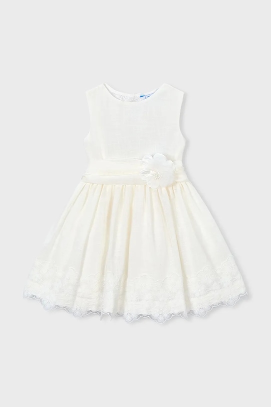 Mayoral sukienka dziecięca 3914.6B.Mini.PPY2 beżowy SS26