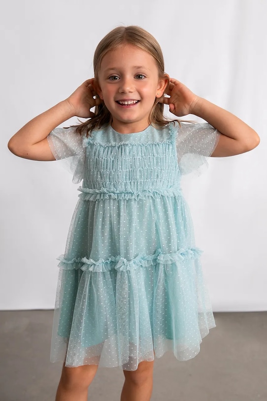 Mayoral vestito bambina mini turchese 3917.6B.Mini.PPY2