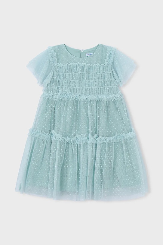 Mayoral vestito bambina 3917.6B.Mini.PPY2 turchese SS26