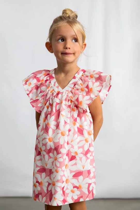 Детское платье Mayoral короткий розовый 3918.6B.Mini.PPY2