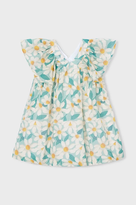 Mayoral sukienka dziecięca 3918.6B.Mini.PPY2 niebieski SS26