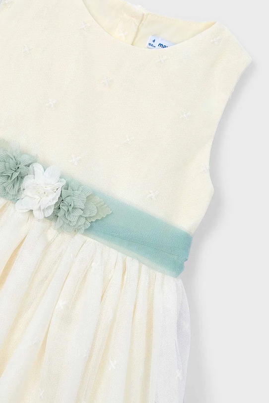 Mayoral sukienka dziecięca biały 3919.6B.Mini.PPY2