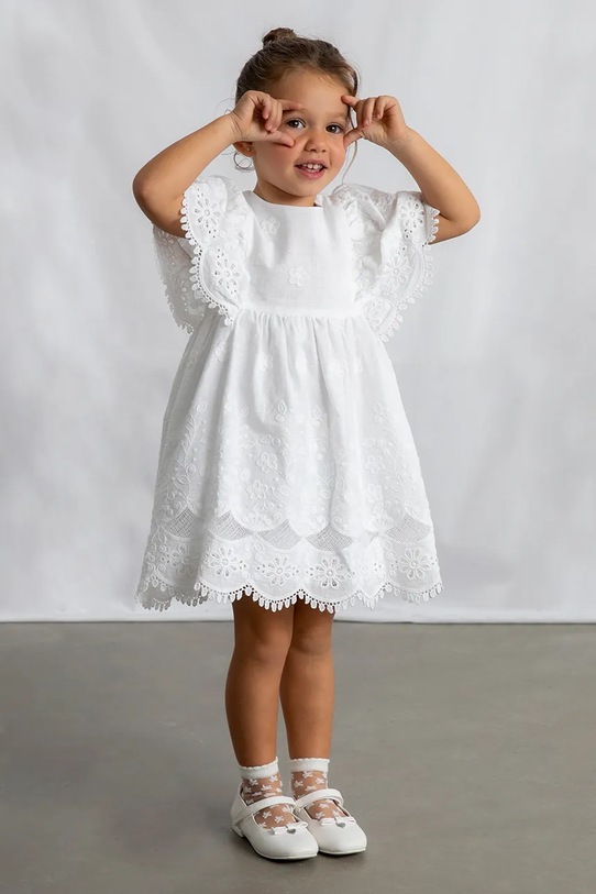 Mayoral sukienka bawełniana dziecięca 3923.6D.Mini.PPY2