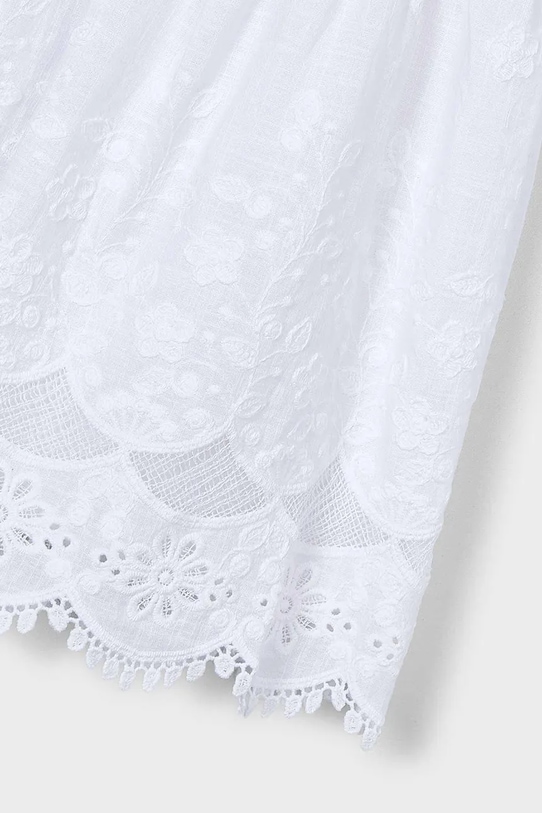 Mayoral sukienka bawełniana dziecięca biały 3923.6D.Mini.PPY2