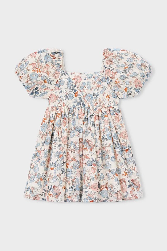 Mayoral sukienka dziecięca wzorzyste beżowy 3928.6E.Mini.PPY2