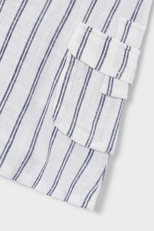 Dievča Ľanové šaty pre deti Mayoral 3929.6F.Mini.PPY2 biela