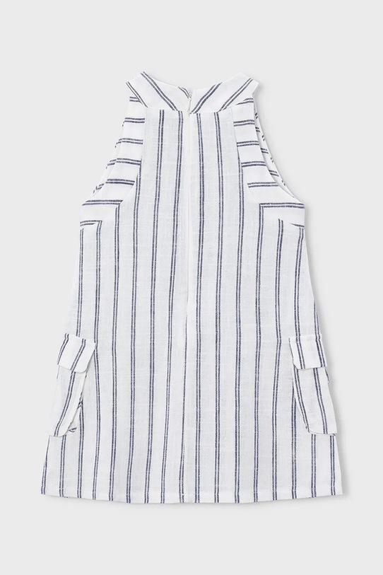 Φόρεμα με μείγμα από λινό για παιδιά Mayoral 3929.6F.Mini.PPY2 μπεζ SS26