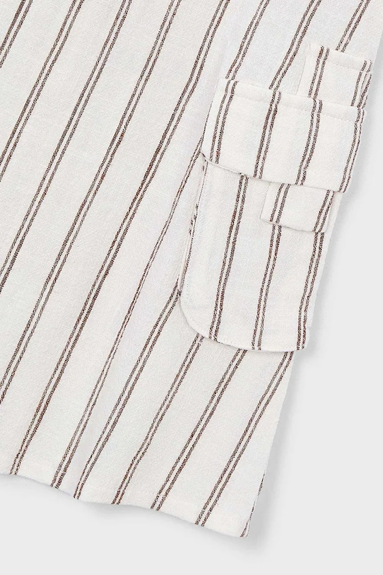 Mayoral sukienka z domieszką lnu dziecięca beżowy 3929.6F.Mini.PPY2