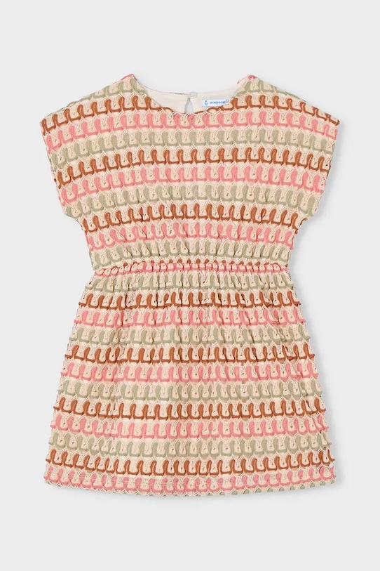Mayoral sukienka dziecięca 3930.6G.Mini.PPY2 beżowy SS26