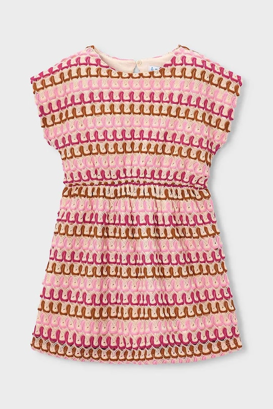 Mayoral sukienka dziecięca rozkloszowany różowy 3930.6G.Mini.PPY2