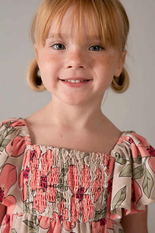 Mayoral sukienka dziecięca 3932.6G.Mini.PPY2 różowy