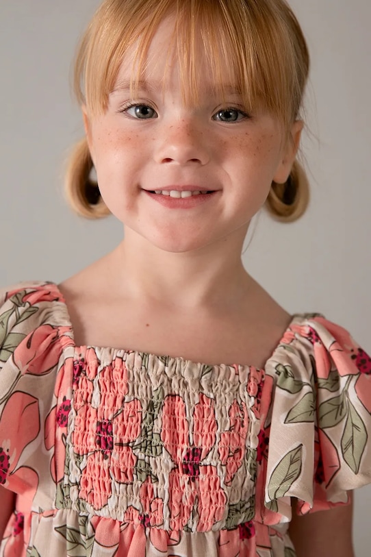 Mayoral sukienka dziecięca 3932.6G.Mini.PPY2 różowy