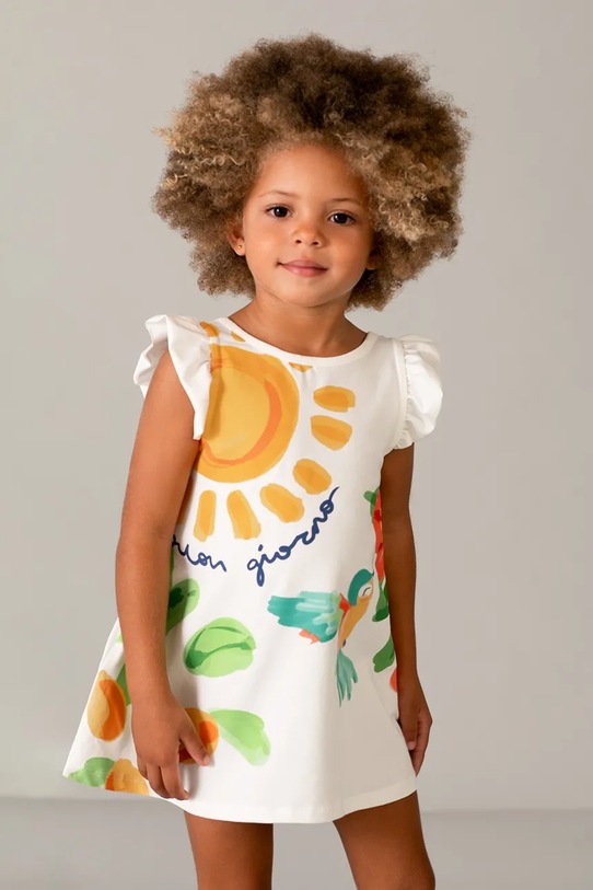 Mayoral vestito bambina mini bianco 3934.6J.Mini.PPY2