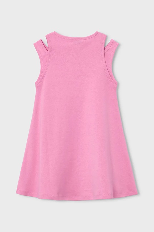 Dječja pamučna haljina Mayoral 3938.6K.Mini.PPY2 roza SS26