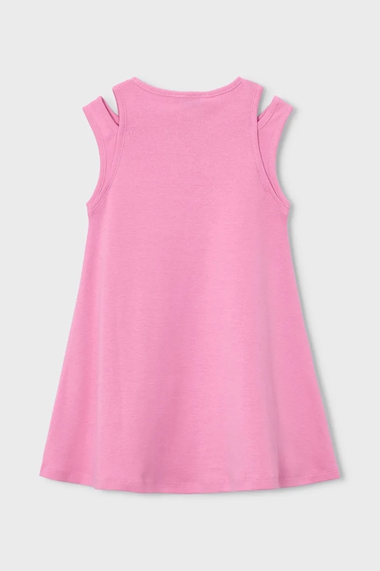 Dječja pamučna haljina Mayoral 3938.6K.Mini.PPY2 roza SS26