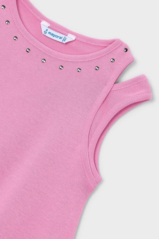 Djevojčice Dječja pamučna haljina Mayoral 3938.6K.Mini.PPY2 roza