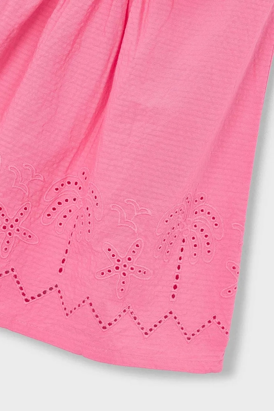 Девочка Хлопковое детское платье Mayoral 3939.6L.Mini.PPY2 розовый