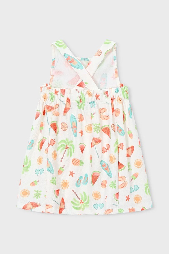 Dziewczynka Mayoral sukienka dziecięca 3940.6L.Mini.PPY2 biały