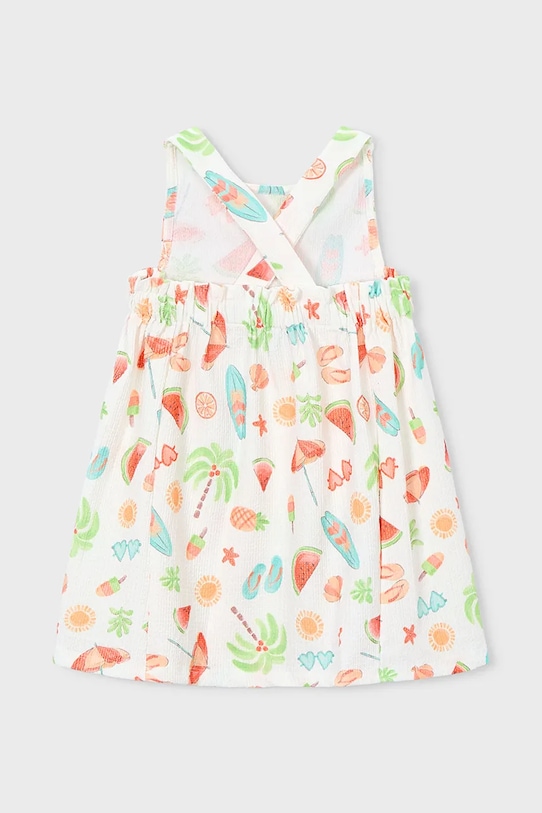 Dziewczynka Mayoral sukienka dziecięca 3940.6L.Mini.PPY2 biały