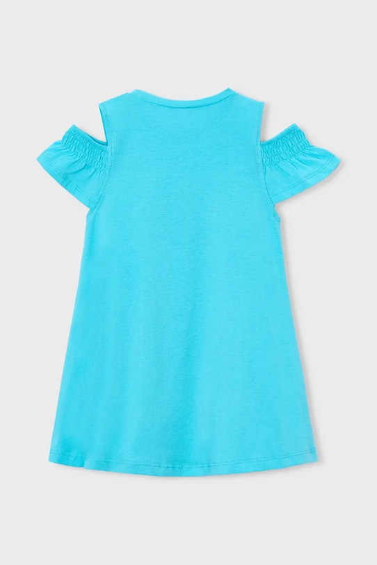 Dziewczynka Mayoral sukienka bawełniana dziecięca 3941.6L.Mini.PPY2 niebieski