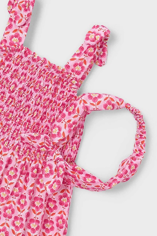 Dziewczynka Mayoral sukienka bawełniana dziecięca 3942.6M.Mini.PPY2 różowy