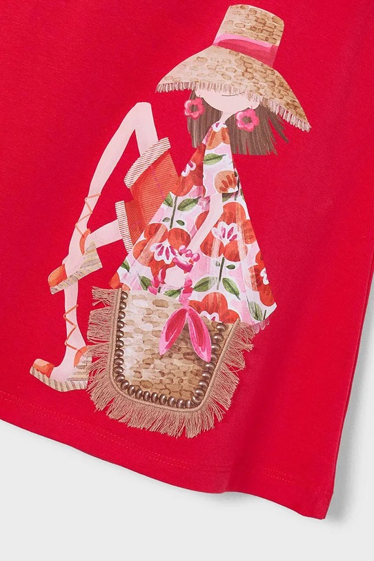 Dziewczynka Mayoral sukienka dziecięca 3943.6M.Mini.PPY2 czerwony