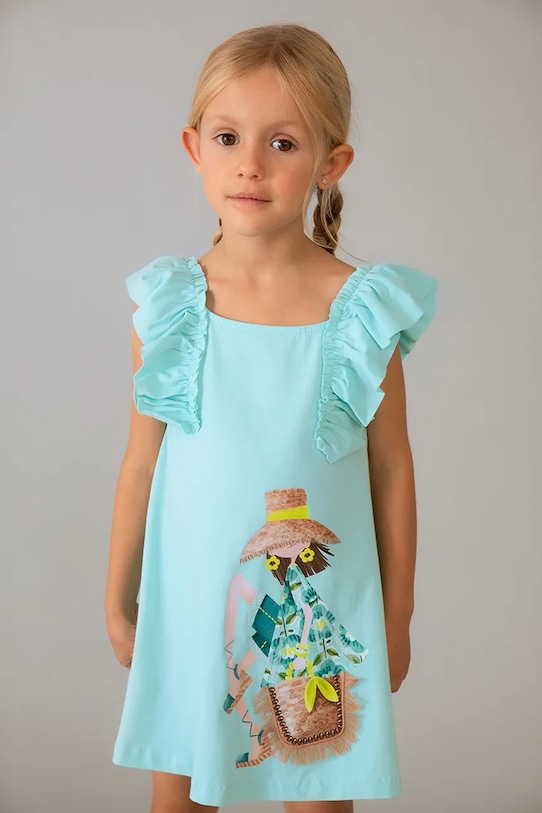 Dievčenské šaty Mayoral 3943.6M.Mini.PPY2