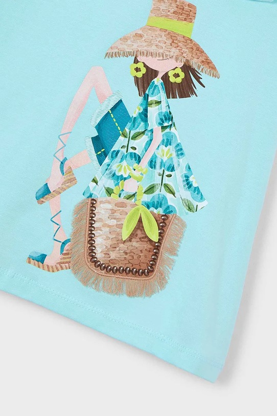 Dievčenské šaty Mayoral modrá 3943.6M.Mini.PPY2