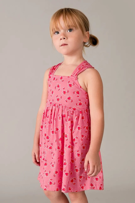 Παιδικό βαμβακερό φόρεμα Mayoral βαμβάκι ροζ 3944.6N.Mini.PPY2