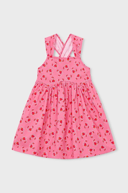 Παιδικό βαμβακερό φόρεμα Mayoral 3944.6N.Mini.PPY2 ροζ SS26