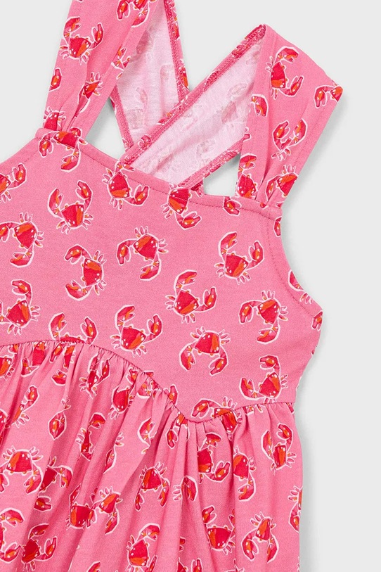 Παιδικό βαμβακερό φόρεμα Mayoral ροζ 3944.6N.Mini.PPY2