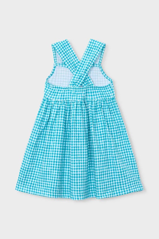 Παιδικό βαμβακερό φόρεμα Mayoral 3944.6N.Mini.PPY2 μπλε SS26