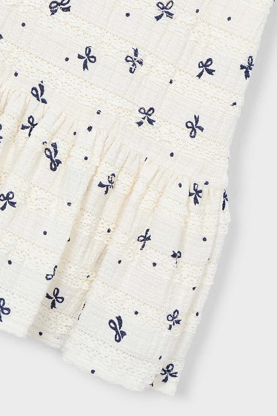 Mayoral sukienka dziecięca biały 3945.6N.Mini.PPY2