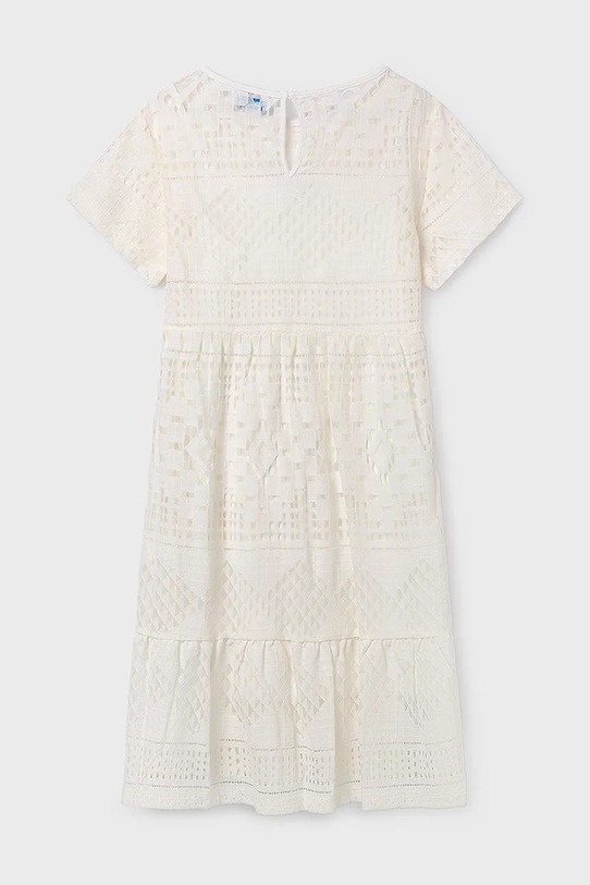 Mayoral rochie fete 6904.8A.Junior.PPY2 alb SS26