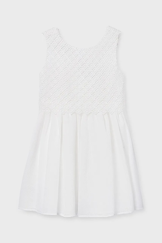 Mayoral sukienka dziecięca 6905.8A.Junior.PPY2 biały SS26
