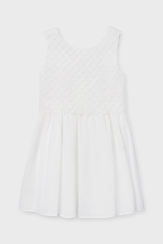 Mayoral sukienka dziecięca 6905.8A.Junior.PPY2 biały SS26