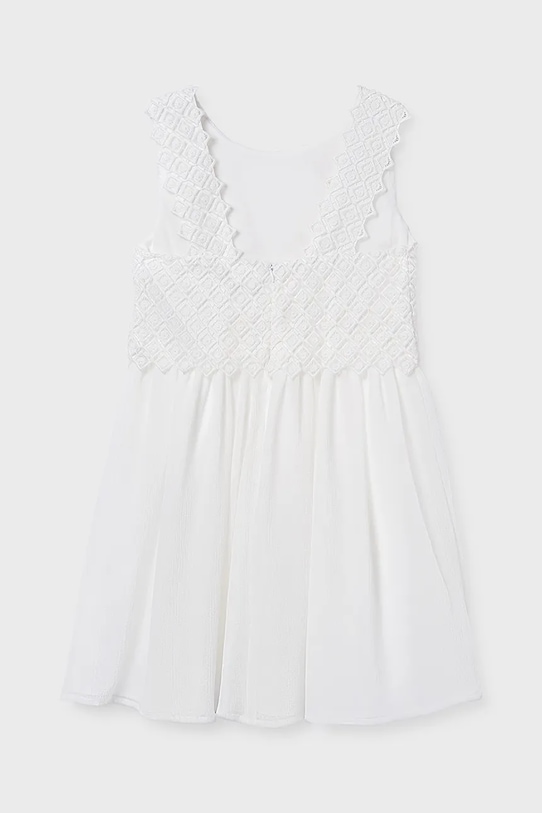 Dziewczynka Mayoral sukienka dziecięca 6905.8A.Junior.PPY2 biały