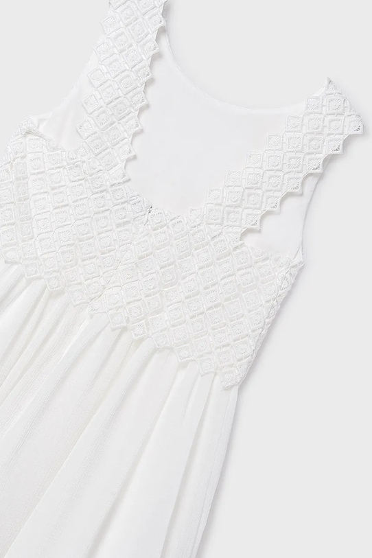 Mayoral sukienka dziecięca biały 6905.8A.Junior.PPY2