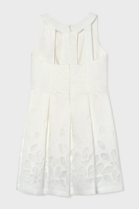 Mayoral sukienka z dodatkiem lnu dziecięca 6906.8B.Junior.PPY2 biały SS26