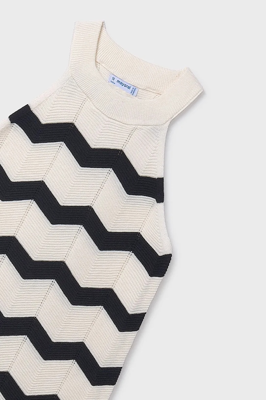 Dziewczynka Mayoral sukienka bawełniana dziecięca 6907.8B.Junior.PPY2 biały