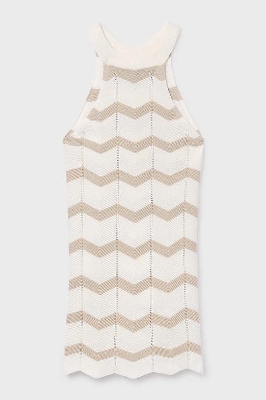 Dziewczynka Mayoral sukienka bawełniana dziecięca 6907.8B.Junior.PPY2 beżowy