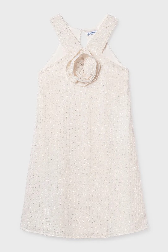 Mayoral sukienka dziecięca 6909.8B.Junior.PPY2 beżowy SS26