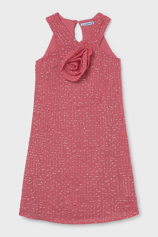 Mayoral sukienka dziecięca tkanina różowy 6909.8B.Junior.PPY2