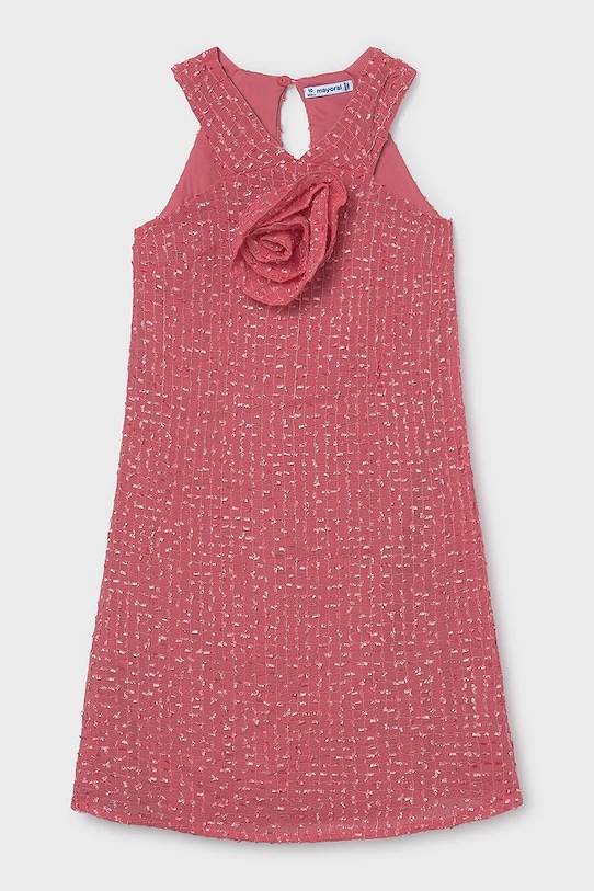 Mayoral sukienka dziecięca tkanina różowy 6909.8B.Junior.PPY2
